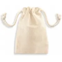 Allbag Ecru Katoenen Zakje 10x10 cm - Ideaal voor sieraden en kleine spulletjes