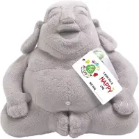 Huggy buddha junior - Grijs 18 x 19 cm