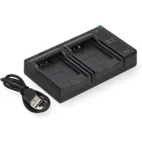 123accu Nikon EN-EL12 USB-C double slot oplader (4.2V, 0.7A, huismerk)