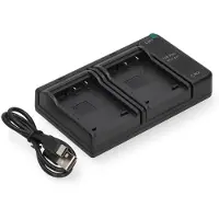 123accu Casio NP-130 USB-C double slot oplader (4.2V, 0.7A, huismerk)