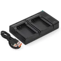 123accu Nikon EN-EL20 USB-C double slot oplader (8.4V, 0.7A, huismerk)