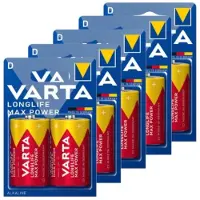 Varta Longlife Max Power LR20 / D Alkaline Batterij 10 stuks
