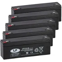 Landport 5 Stuks: LP12-4.0L VRLA AGM Loodaccu's (12V, 4.0 Ah, T1 terminal)