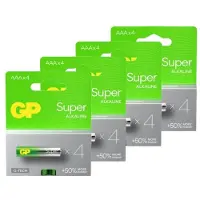 GP Super G-Tech AAA / MN2400 / LR03 Alkaline Batterij 16 stuks