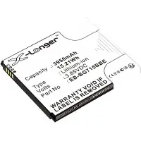 123accu Samsung Galaxy Xcover Pro / EB-BG715BBE / GH43-04993A accu (3.85 V, 3950 mAh, huismerk)