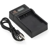 123accu Panasonic DMW-BLB13 / DMW-BLB13E USB-C single slot oplader (8.4V, 0.7A, huismerk)