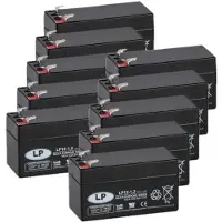 Landport 10 Stuks: LP12-1.2 VRLA AGM Loodaccu's (12V, 1.2 Ah, T1 terminal)