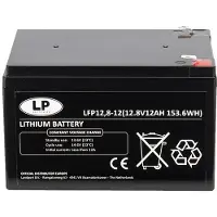 Landport LFP12.8-12 Lithium accu (12.8V, 12Ah, 153.6Wh, LiFePO4 )