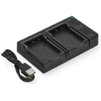 123accu FujiFilm NP-40 USB-C double slot oplader (4.2V, 0.7A, huismerk)