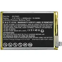 123accu Realme BLPA83 accu (3.91 V, 4850 mAh, huismerk)
