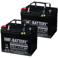 VMF 2 Stuks: DC36-12 AGM Deep Cycle Loodaccu's (12V, 36 Ah. T7 terminal)