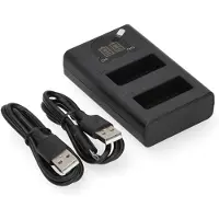 123accu Panasonic DMW-BLE9 USB-C double slot oplader (8.4V, 0.7A, huismerk)