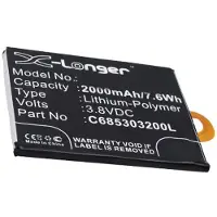 123accu Blu C685303200L accu (2000 mAh, huismerk)