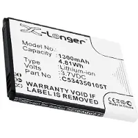 123accu Blu C534350105T accu (1300 mAh, huismerk)