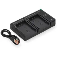 123accu Panasonic VW-VBG130 USB-C double slot oplader (8.4V, 0.7A, huismerk)