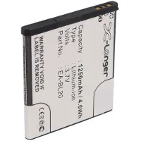 123accu Sharp EA-BL20 accu (3.7 V, 1250 mAh, huismerk)