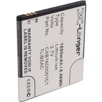 123accu Alcatel CAB16D0003C1 / TLiB5AC / CAB16D0001C1 accu (1800 mAh, huismerk)