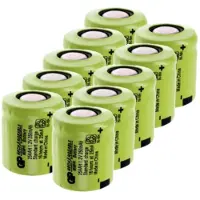 GP oplaadbare 1/3 AA / 25AAH batterij 10 stuks (1.2V, 250 mAh, Ni-Mh)