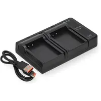 123accu Olympus BLN-1 / PS-BLN1 USB-C double slot oplader (8.4V, 0.7A, huismerk)