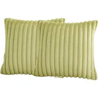 OKWISH Kussenslopen – Sierkussensloop Set Met Pluche Kussenslopen Voor Couch, Slaapkamer En Auto – Zachte Fluwelen Kussenslopen – Groen