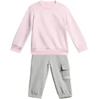 Adidas Trainingspak 'Essentials' grijs gemêleerd / rosa / wit