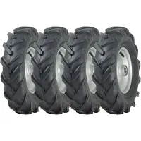 Parnells 4.80/4.00-8 Rotovator-velg met open midden en noppen, 25 mm kogellager (set van 4)