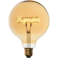 LUEDD Kerst E27 LED lamp xmas filament G125 amber 1.8W 100 lm 1800K