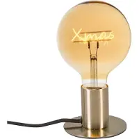 QAZQA Kerst tafellamp goud incl. LED - Facil