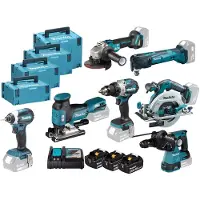Makita DLX7012T3J 18V LXT accu-machineset 7-delig in MAKPACs (3x 5,0Ah accu + lader)