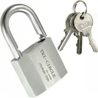 Handmet Roestvrijstalen Hangslot 30mm met 3 Sleutels