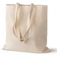 Allbag Ecru Katoenen Boodschappentas 38x42 cm - Duurzaam & Stijlvol