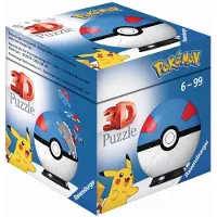Ravensburger 3D Pokémon Puzzel Bal Blauw - 54 Stukjes