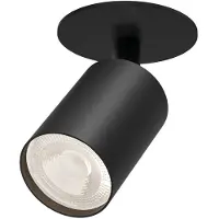 Braytron - Spot Armatuur - inbouw Spot - GU10 Fitting - Inbouw Rond - Mat Zwart Aluminium - Kantelbaar