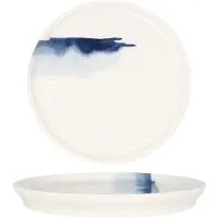 Bonna Dessertbord blue wave porselein 16 cm set van 6