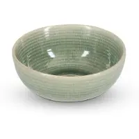Salt & pepper Kom Cameo Green / Dark Brown 16,5 cm (Set van 4)