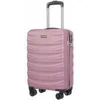 Puccini Valencia Kabine Koffer Rood Polycarbonaat 55cm 31L 360° Wielen
