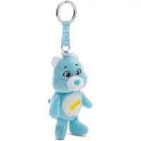 Nici Care Bears Sleutelhanger Wensbeer 10cm - Pluche knuffelhanger voor kinderen en volwassenen, met sleutelhanger voor lanyard, polsbandje en houder - 61377
