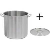 Stalgast Professionele RVS Soeppan 450mm, 71.6L met Deksel