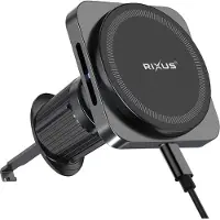 Rixus  RXWC20 Wireless Car Charger for Magsafe Car Mount 15W Space Gray
