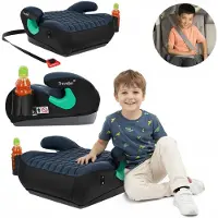 Traveller Kinder autostoelverhoger R129 125-150 cm zwart-grijs