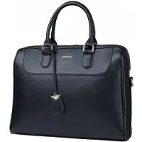 Puccini Dames Laptoptas Zwart met Sleutelhanger - Elegante aktetas