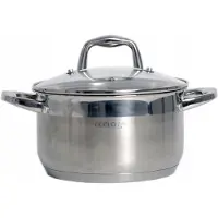 Odelo Velio Kookpan met Deksel - 3.4L, 20cm, RVS