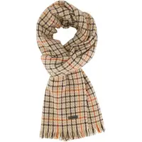 Pierre Cardin Sjaal beige wol geruit
