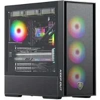 KEEP OUT ATX Semi-toren doos KEEP OUT KO XC-805 MESH ARGB USB3 Zwart