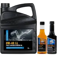 Lindemann Motorolie 0W-40 LL – Complete Onderhouds- en Reinigingsset