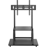 Art S-13 TV-wagen met wielen, 100", 150 kg, zwart