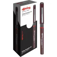 Rotring - Tikky Graphic stylo feutre, largeur de tracé 0,1 mm avec encre pigmenté / Free Ink Technologie, résistant à la lumière et imperméable, embout composé de
