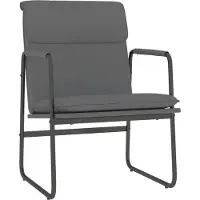 vidaXL Loungestoel 55x64x80 cm kunstleer grijs
