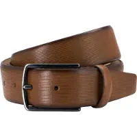 Lindenmann leren heren riem - cognac