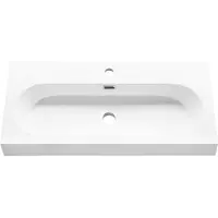 Differnz Somero wastafel - 80 cm - polysteen - wit